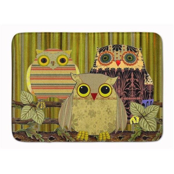 Carolines Treasures Carolines Treasures PJC1091RUG Fall Wisdom Owl Machine Washable Memory Foam Mat PJC1091RUG - main